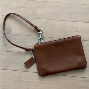 COACH Leather Wristlet